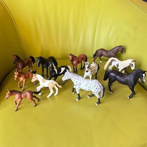 Schleich Mojo Terra Battat Mini Horse Figurines Lot Appaloosa Foal Farm Animals